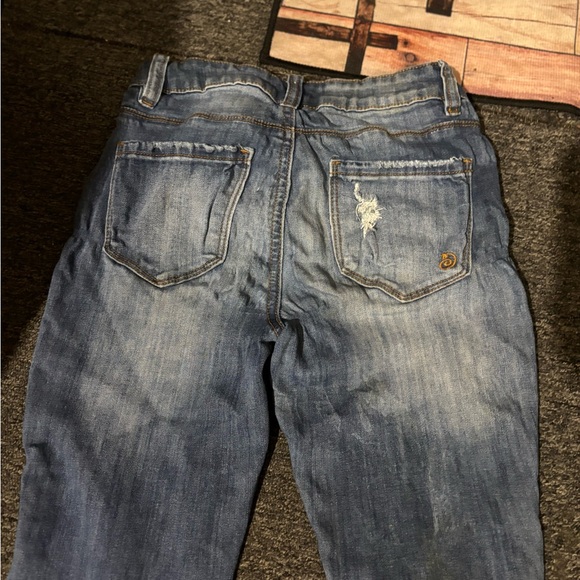 Indigo Rein Blue Skinny Jeans with Distressed Details - Picture 4 of 7